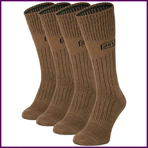 Military Tactical Hiking Boot Socks - Combed Cotton Cushioned Fit